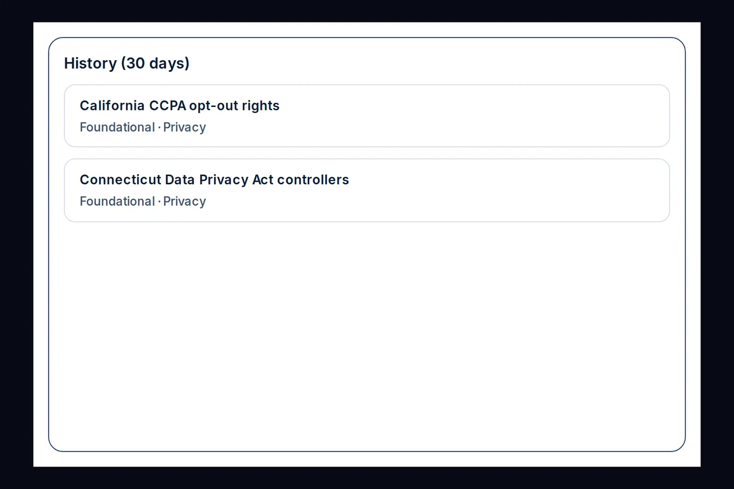 Foundational law search detail